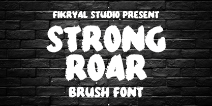 Strong Roar Font Poster 1