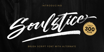 Soulstice Brush Script Font Poster 5