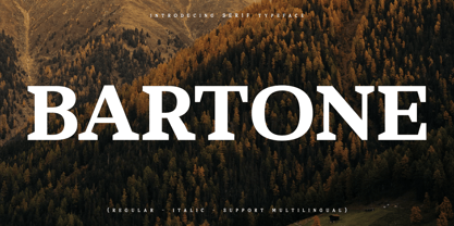 Bartone Font Poster 1