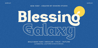 Blessing Galaxy Font Poster 1