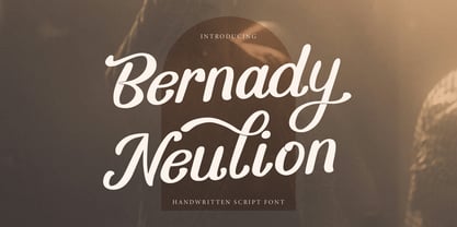 Bernady Neulion Font Poster 1