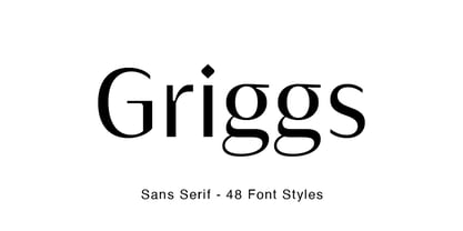 Griggs Sans Font Poster 1