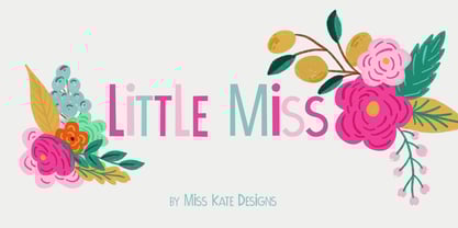 Little Miss Font Font Poster 1