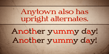 Anytown Font Poster 2