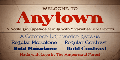 Anytown Font Poster 1