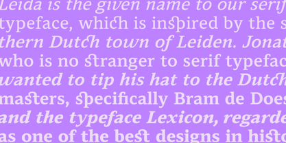 Leida Font Poster 2