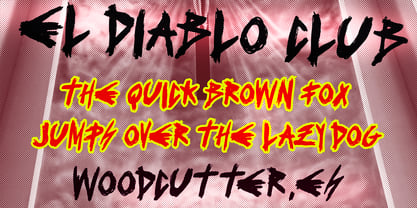 El Diablo Club Font Poster 2