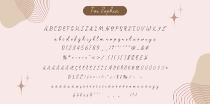 Fox Sophia Font Poster 6