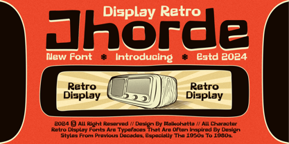 Jhorde Font Poster 1