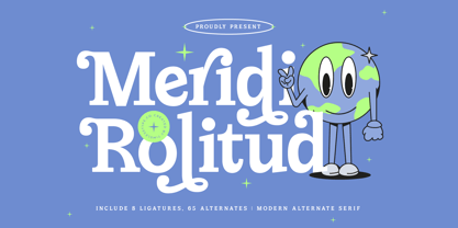 Meridi Rolitud Font Poster 1