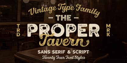 Proper Tavern Font Poster 1