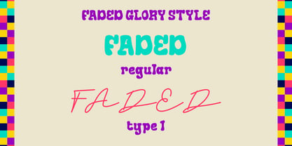 Faded Glory Font Poster 10