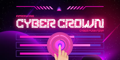 Cyber Crown Font Poster 1