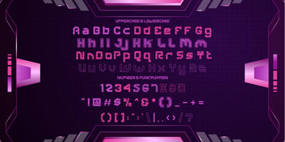 Cyber Crown Font Poster 11