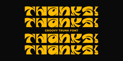 Groovy Trunk Font Poster 7