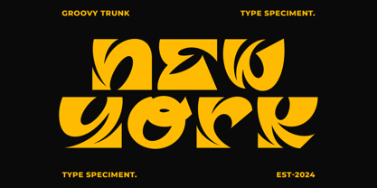 Groovy Trunk Font Poster 2