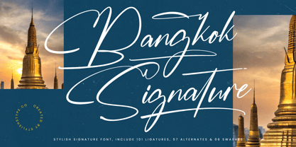 Bangkok Signature Font Poster 1