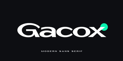 Gacox Font Poster 1