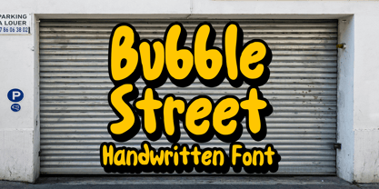 Bubble Street Font Poster 1