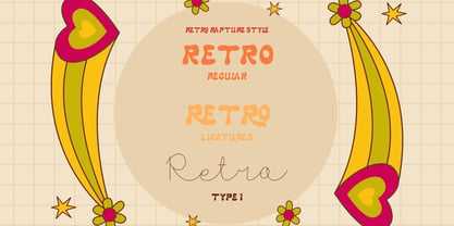 Retro Rapture Font Poster 10