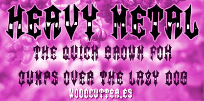 Heavy Metal Font Poster 3