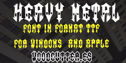 Heavy Metal Font Poster 4