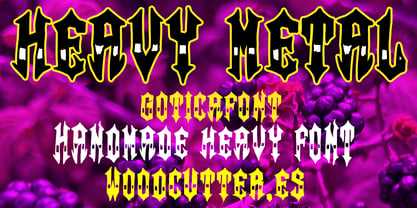 Heavy Metal Font Poster 1