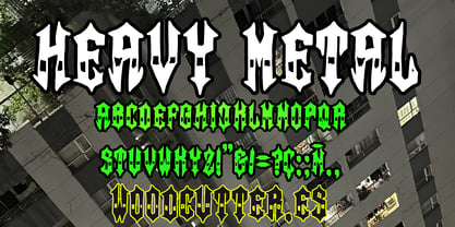 Heavy Metal Font Poster 2