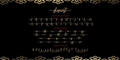 Shipwest Script Font Poster 10