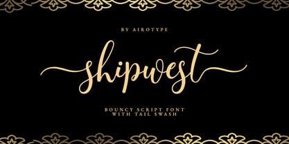 Shipwest Script Font Poster 1