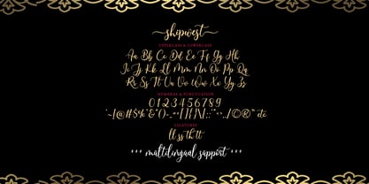 Shipwest Script Font Poster 9