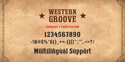 Western Groove Font Poster 12