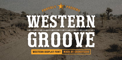 Western Groove Font Poster 1