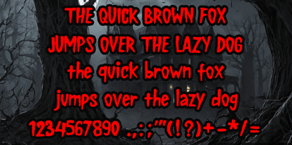 Scary Fright Font Poster 4