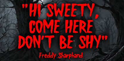 Scary Fright Font Poster 2