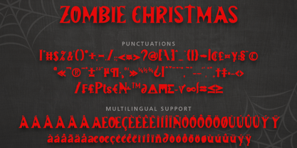 Zombie Christmas Fuente Póster 8