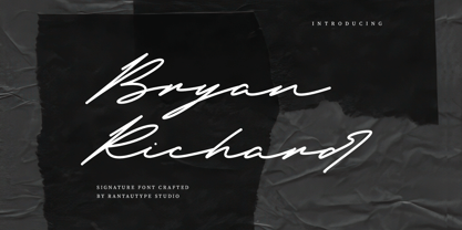 Bryan Richard Font Poster 1