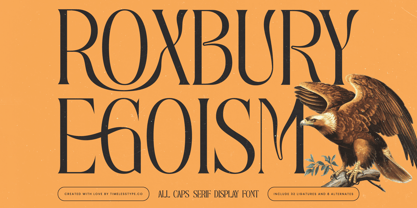 Roxbury Egoism Font Poster 1