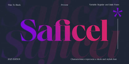 Saficel Font Poster 1