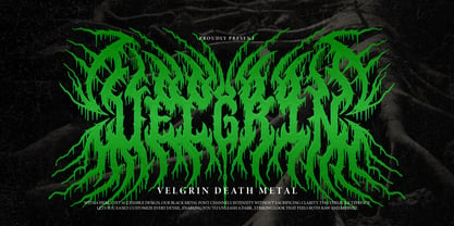 Velgrin Font Poster 1