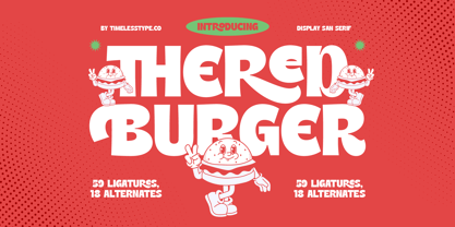 Thered Burger Font Poster 1