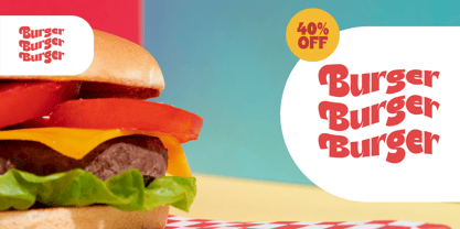 Thered Burger Font Poster 7