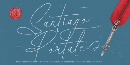 Santiago Portale Font Poster 1