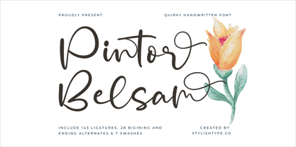Pintor Belsam Font Poster 1