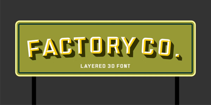 Factory Font Poster 4