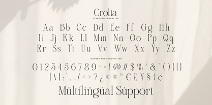 Crolia Font Poster 10