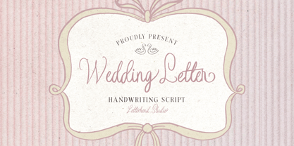 Wedding Letter Font Poster 1
