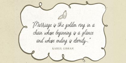 Wedding Letter Font Poster 7