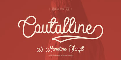 Coutalline Font Poster 1