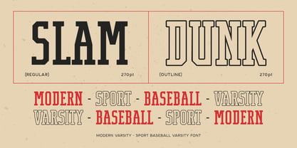 Modern Varsity Font Poster 8